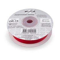 лента 15 мм OR-15 BLITZ 22.8 м ±0.5 м №036 красный