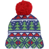 " Klart" набор для вышивания 8- 398 " Шапочка с елками" 