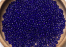 Бисер Чехия круглый 08/0 50 г 30100h прозрачный темно-синий квадратное отверстие