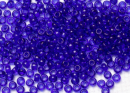 Бисер Чехия круглый 08/0 50 г 30100h прозрачный темно-синий квадратное отверстие